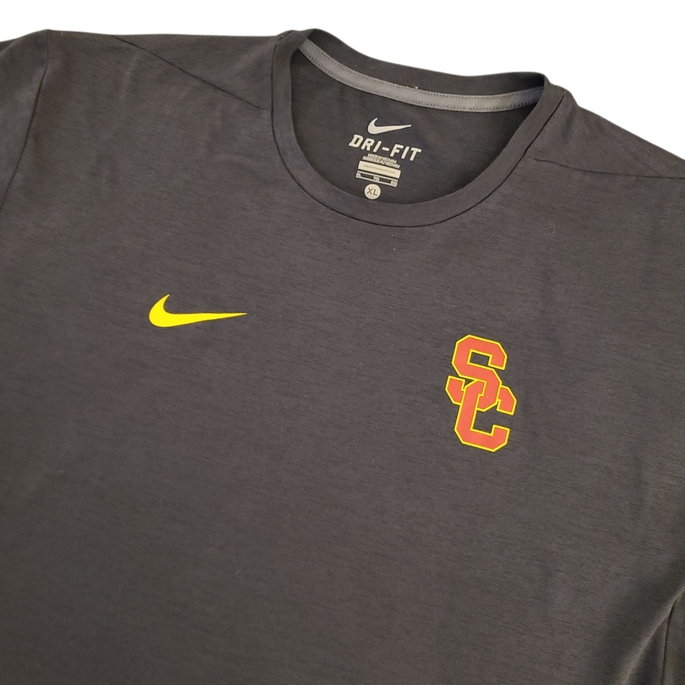 Nike Dri-Fit Men's USC Trojans Gray XL Short Sleeve T-Shirt